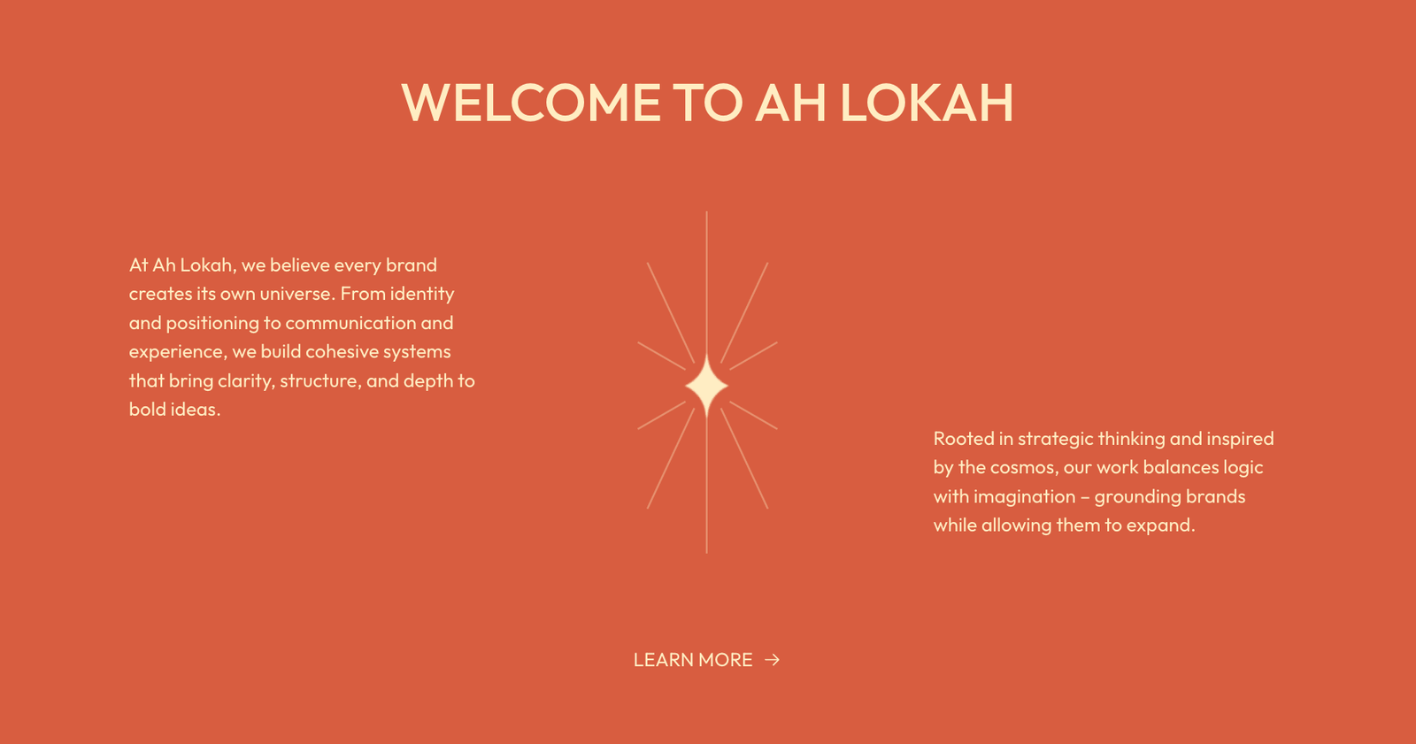 AhLokah Webpage Screenshot
