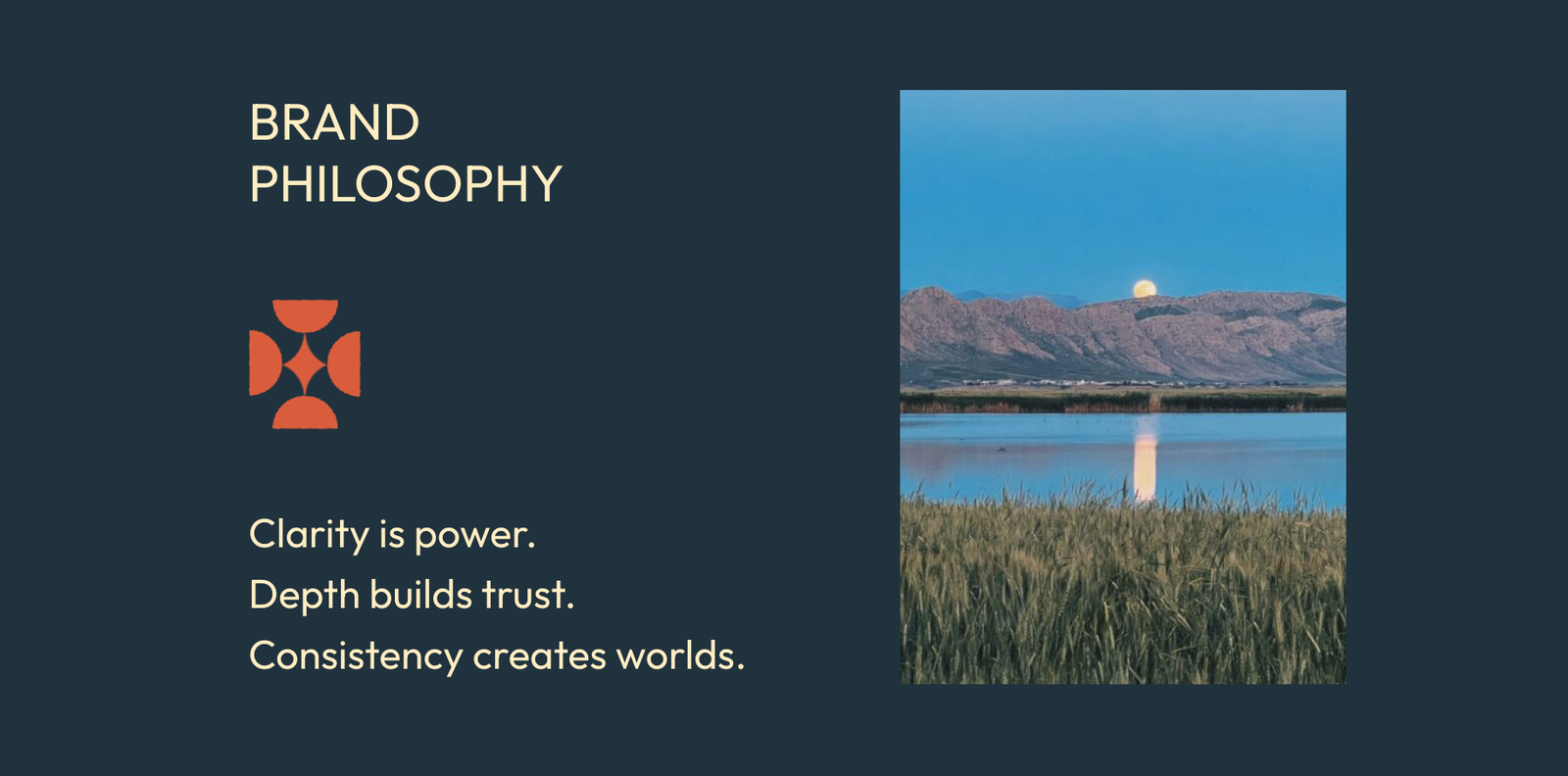 Ahlokah Brand Philosophy Section Screenshot